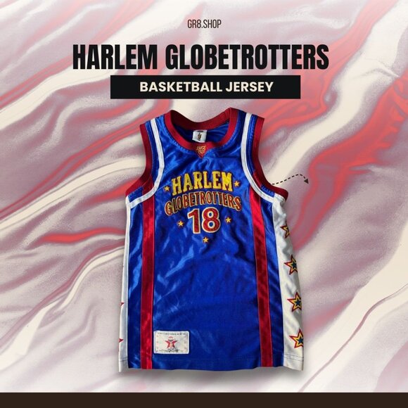 Harlem Globetrotters Basketball Jersey Blue Red White Size XS Men - Picture 1 of 6